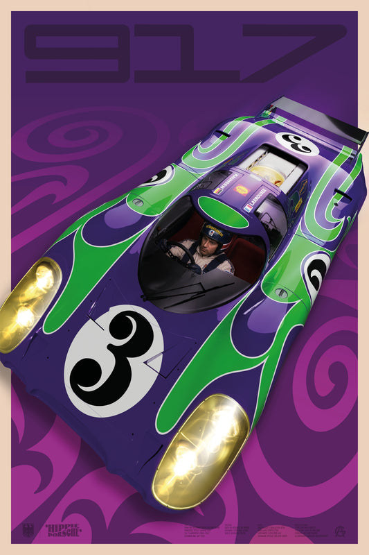 ‘Hippie Car’ | Porsche 917LH Art Print