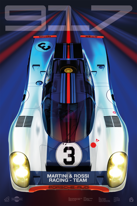 Sebring 12H ‘Martini’ | Porsche 917K Glicée Art Print