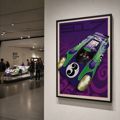 ‘Hippie Car’ | Porsche 917LH Art Print